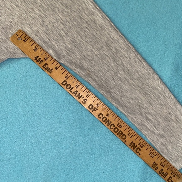 DREAMS pleated wrap style pull on jumpsuit heather gray dolman sleeves size S - Picture 4 of 12